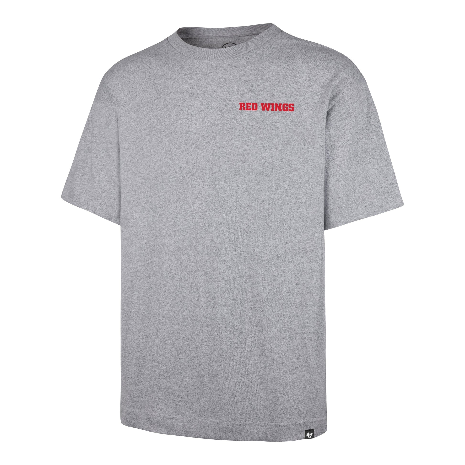 DETROIT RED WINGS VINTAGE HISTORY '47 LOCK FOUNDATION TEE QUARTZ GREY
