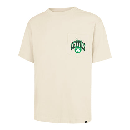 BOSTON CELTICS BACK DOOR POCKET '47 FOUNDATION TEE CREAM