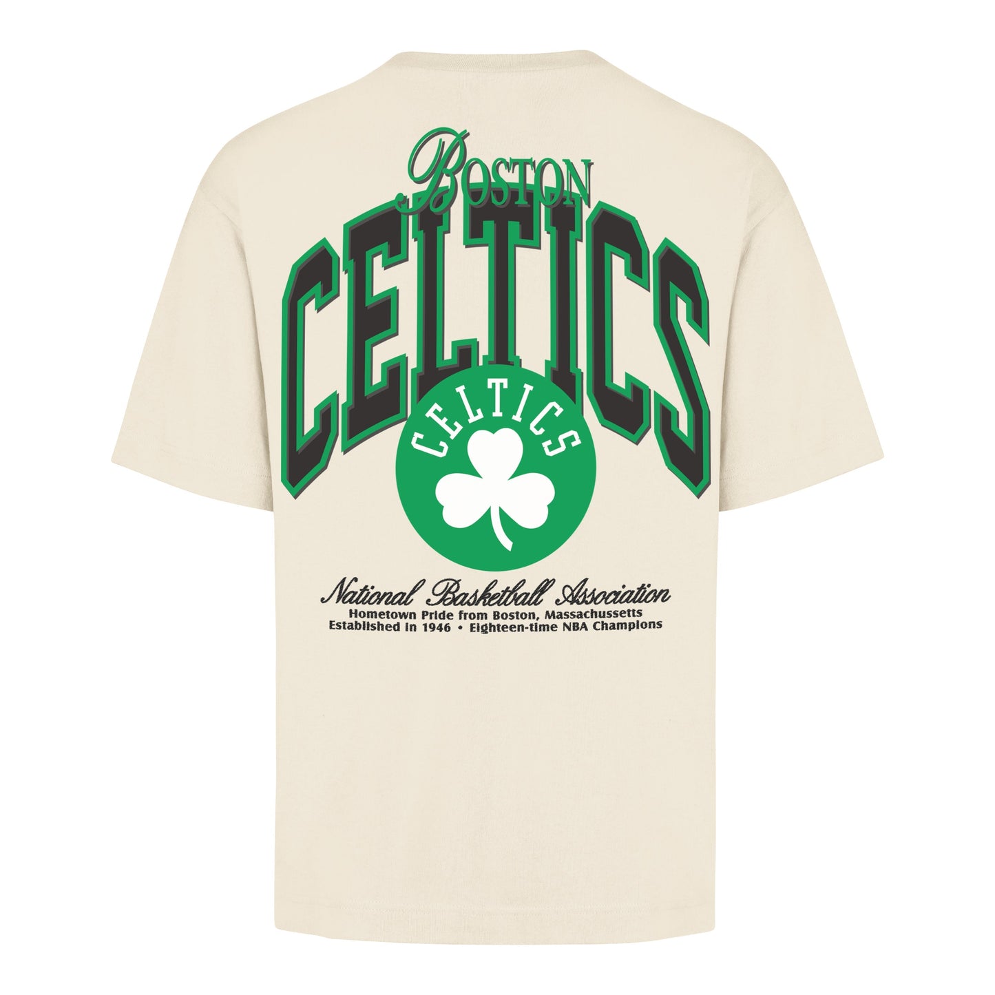 BOSTON CELTICS BACK DOOR POCKET '47 FOUNDATION TEE CREAM