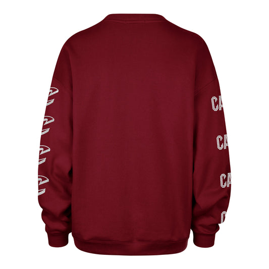 CLEVELAND CAVALIERS GO BIG '47 OVERSIZED CREW WOMENS CARDINAL