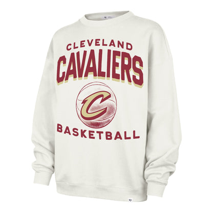 CLEVELAND CAVALIERS ARCH CLOUD '47 OVERSIZED CREW WOMENS SANDSTONE