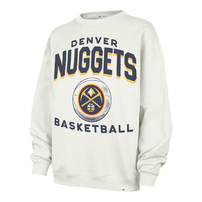 DENVER NUGGETS ARCH CLOUD '47 OVERSIZED CREW WOMENS SANDSTONE