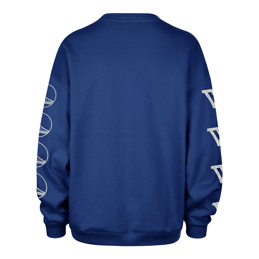 GOLDEN STATE WARRIORS GO BIG '47 OVERSIZED CREW WOMENS ROYAL