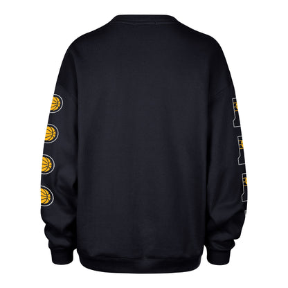 INDIANA PACERS GO BIG '47 OVERSIZED CREW WOMENS FALL NAVY