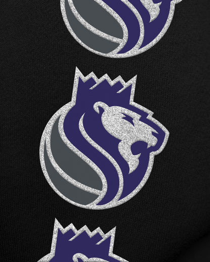 SACRAMENTO KINGS GO BIG '47 OVERSIZED CREW WOMENS JET BLACK