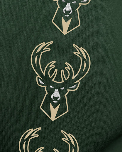 MILWAUKEE BUCKS GO BIG '47 OVERSIZED CREW WOMENS DARK GREEN