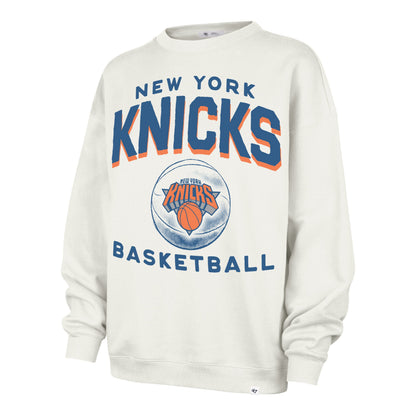 NEW YORK KNICKS ARCH CLOUD '47 OVERSIZED CREW WOMENS SANDSTONE