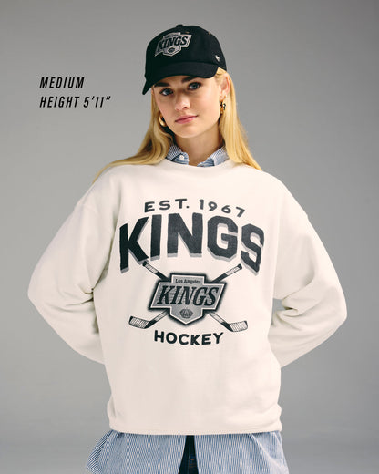 NEW YORK KNICKS ARCH CLOUD '47 OVERSIZED CREW WOMENS SANDSTONE