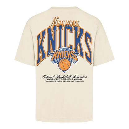 NEW YORK KNICKS BACK DOOR POCKET '47 FOUNDATION TEE CREAM