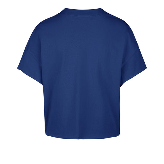 NEW YORK KNICKS ELATION OVERSIZED '47 NOTCH NECK TEE WOMENS ROYAL