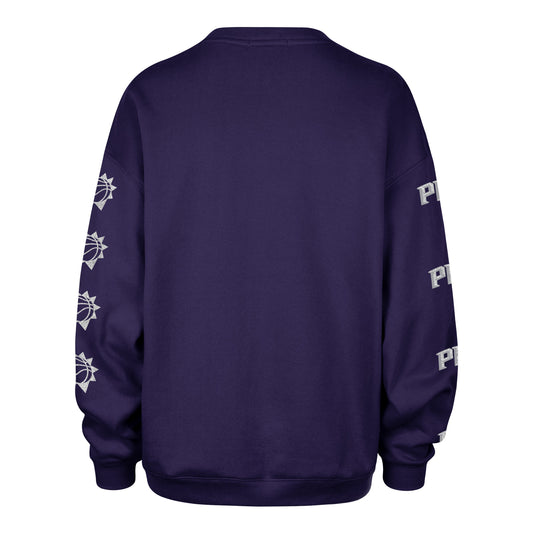 PHOENIX SUNS GO BIG '47 OVERSIZED CREW WOMENS PURPLE