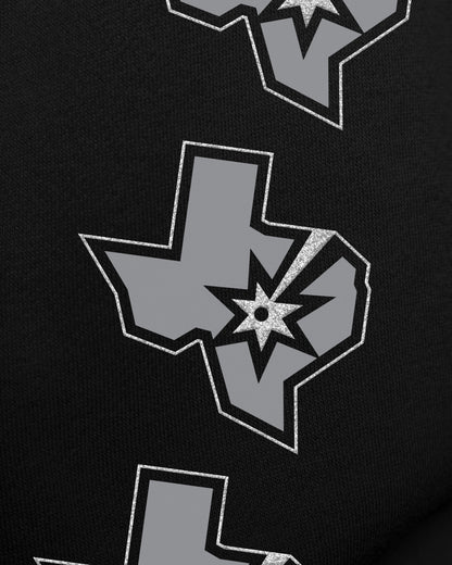 SAN ANTONIO SPURS GO BIG '47 OVERSIZED CREW WOMENS JET BLACK