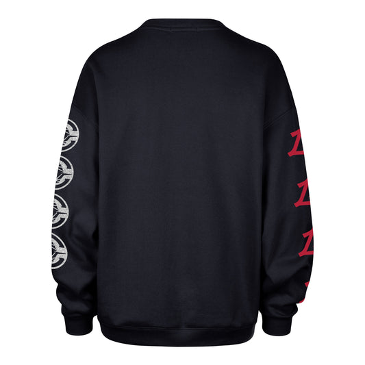 LOS ANGELES CLIPPERS GO BIG '47 OVERSIZED CREW WOMENS FALL NAVY