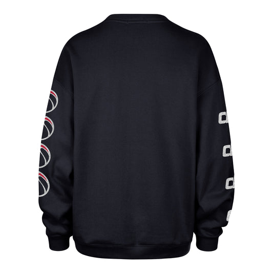 WASHINGTON WIZARDS GO BIG '47 OVERSIZED CREW WOMENS FALL NAVY