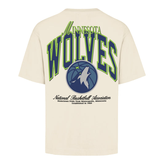 MINNESOTA TIMBERWOLVES BACK DOOR POCKET '47 FOUNDATION TEE CREAM
