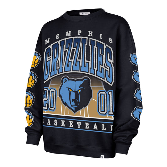 MEMPHIS GRIZZLIES GO BIG '47 OVERSIZED CREW WOMENS FALL NAVY