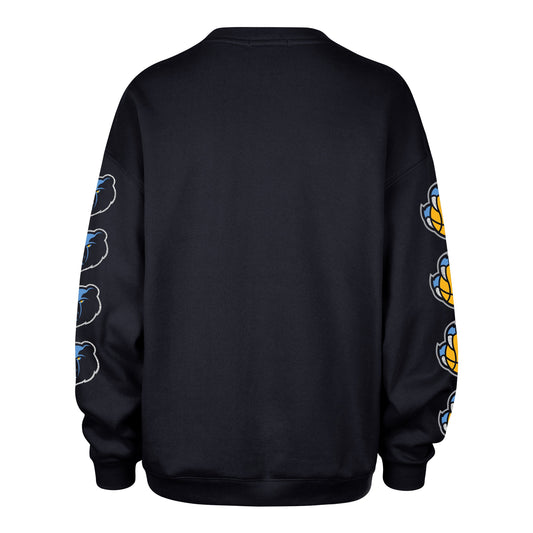 MEMPHIS GRIZZLIES GO BIG '47 OVERSIZED CREW WOMENS FALL NAVY
