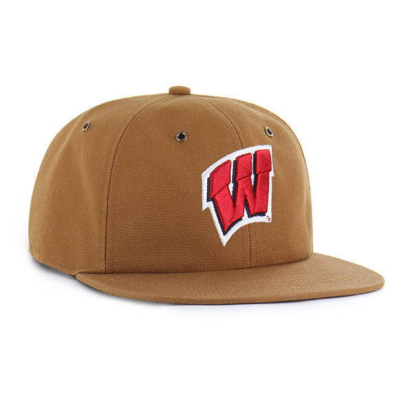 WISCONSIN BADGERS CARHARTT '47 CAPTAIN RL RELAXED FIT BROWN