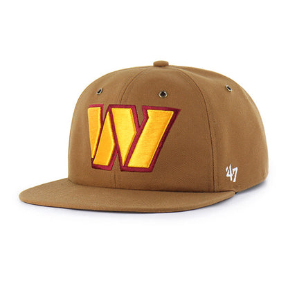 WASHINGTON COMMANDERS CARHARTT '47 CAPTAIN RL RELAXED FIT BROWN