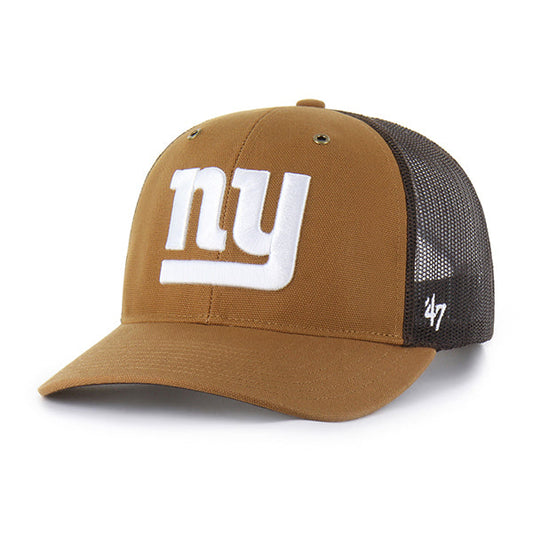 NEW YORK GIANTS CARHARTT '47 TRUCKER RF RELAXED FIT BROWN