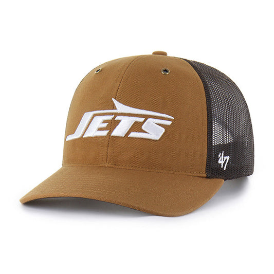 NEW YORK JETS CARHARTT '47 TRUCKER RF RELAXED FIT BROWN