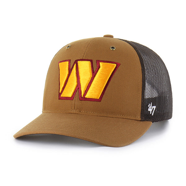WASHINGTON COMMANDERS CARHARTT '47 TRUCKER RF RELAXED FIT BROWN
