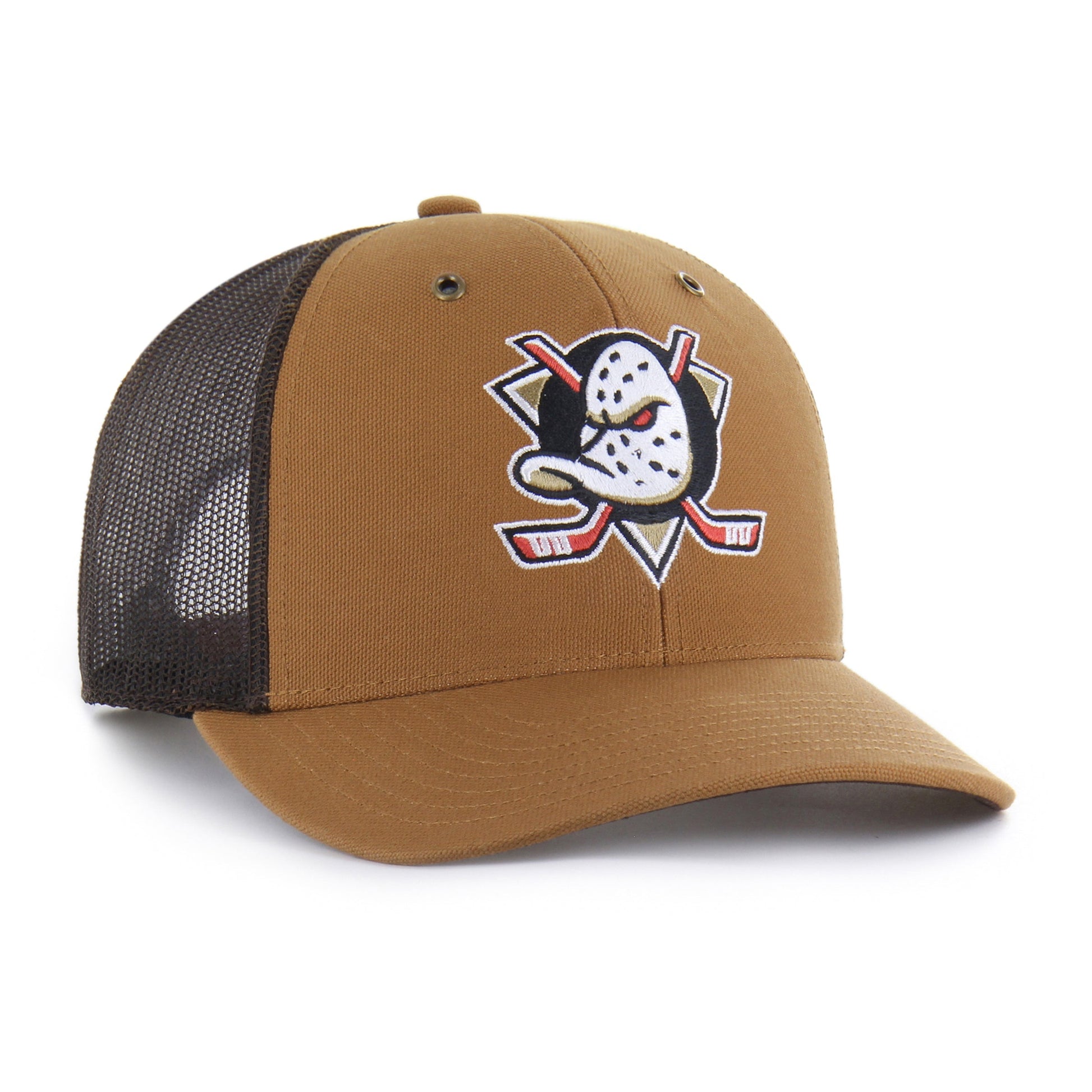 ANAHEIM DUCKS CARHARTT '47 TRUCKER BROWN