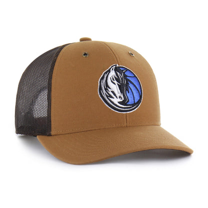 DALLAS MAVERICKS CARHARTT '47 TRUCKER BROWN