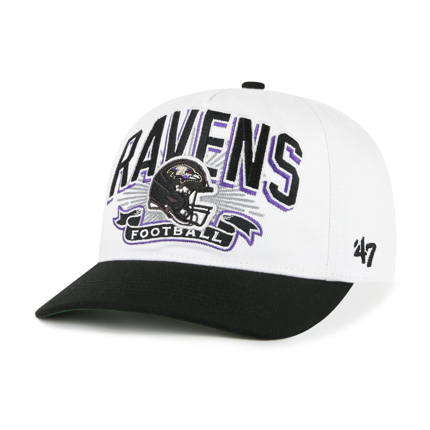 BALTIMORE RAVENS PRIME PLAY '47 HITCH RF RELAXED FIT YOUTH WHITE