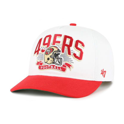 SAN FRANCISCO 49ERS PRIME PLAY '47 HITCH RF RELAXED FIT YOUTH WHITE