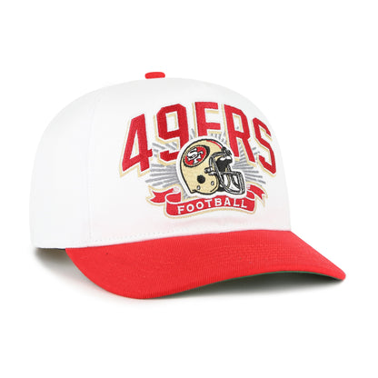 SAN FRANCISCO 49ERS PRIME PLAY '47 HITCH RF RELAXED FIT YOUTH WHITE