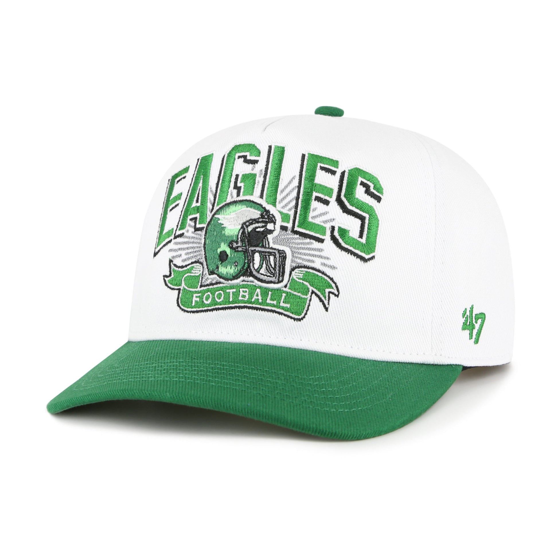PHILADELPHIA EAGLES HISTORIC PRIME PLAY '47 HITCH RF RELAXED FIT WHITE