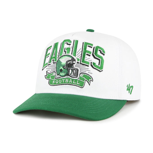 PHILADELPHIA EAGLES HISTORIC PRIME PLAY '47 HITCH RF RELAXED FIT WHITE