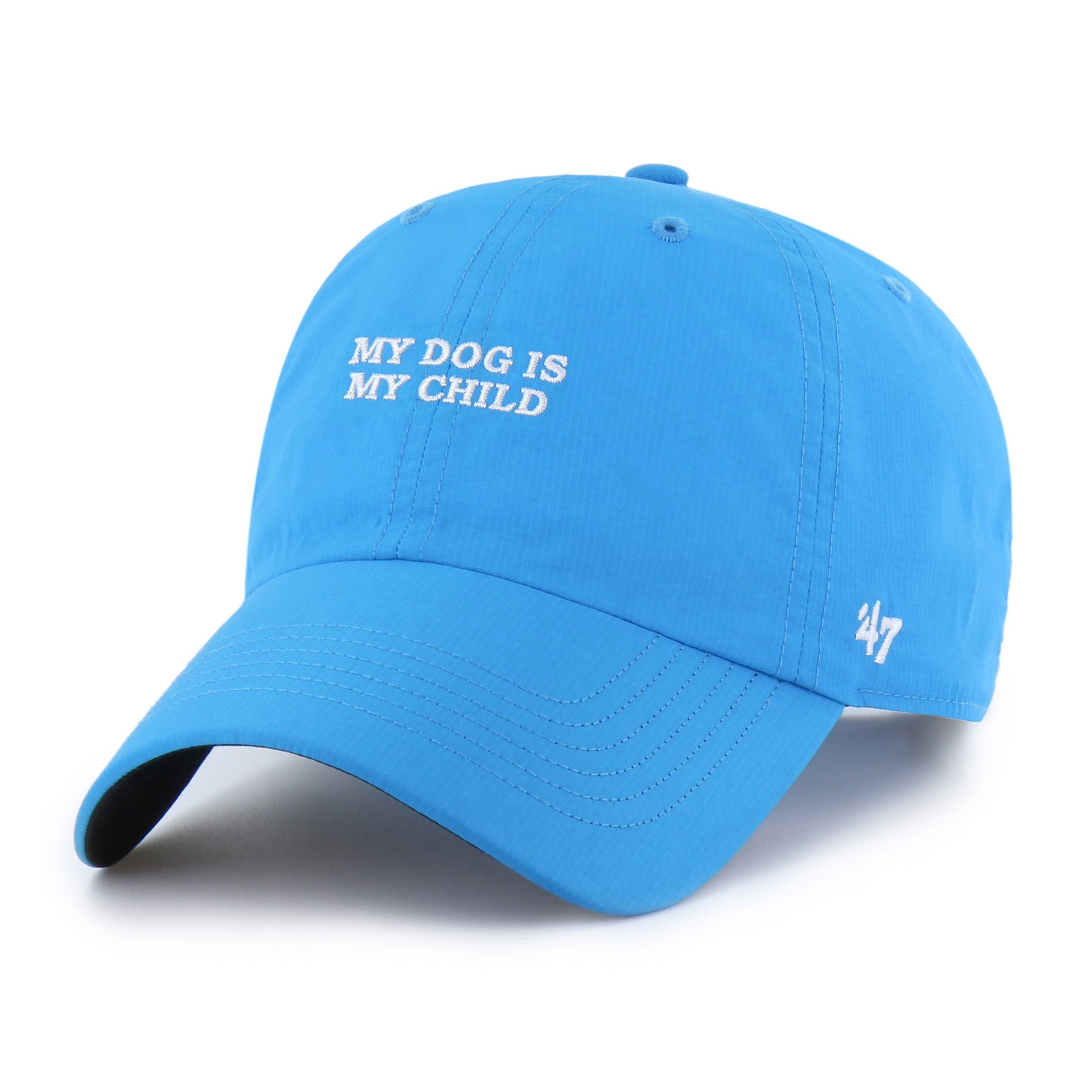 MY DOG IS MY CHILD BRRR BASE RUNNER '47 CLEAN UP NEON BLUE