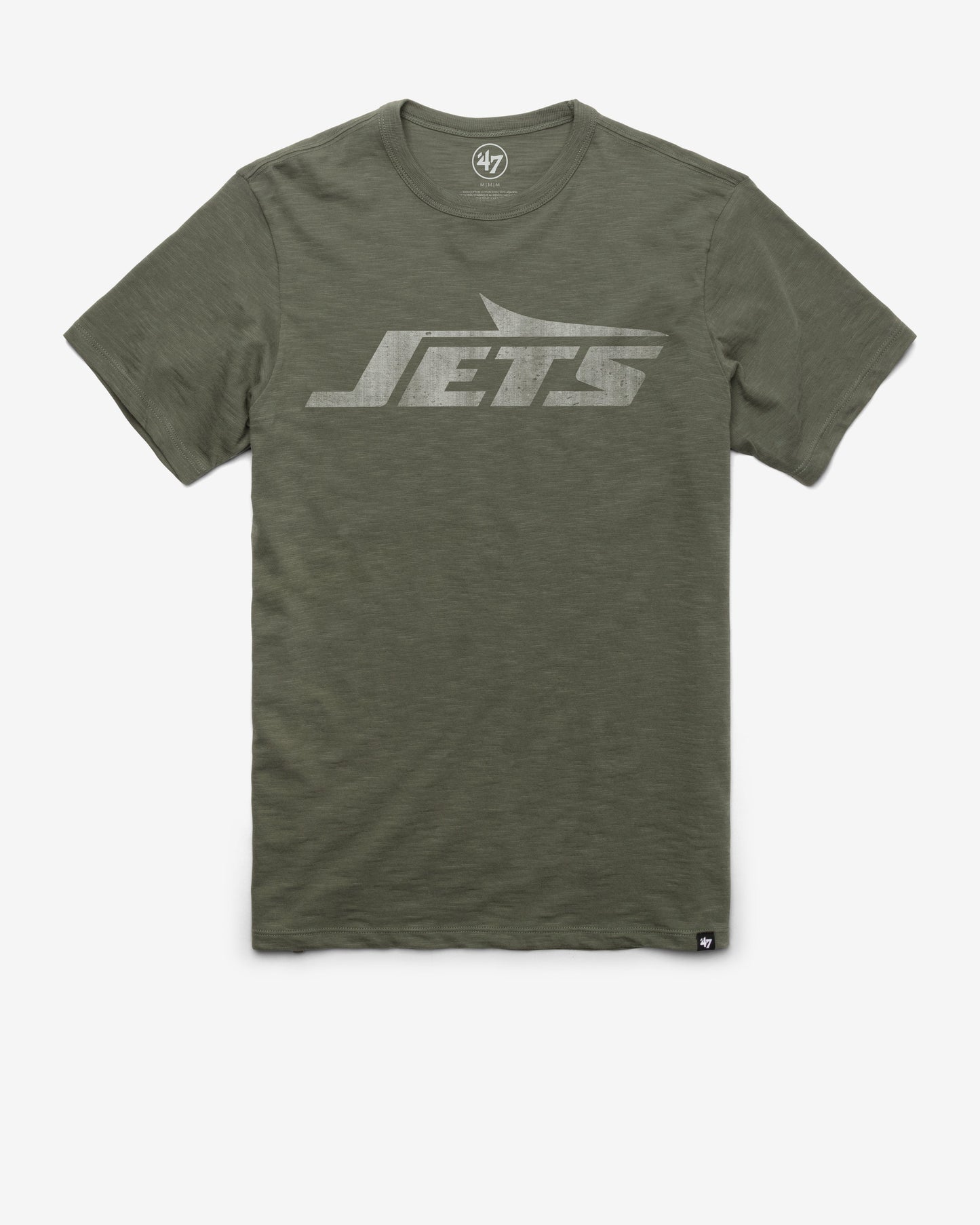 NEW YORK JETS GRIT '47 SCRUM TEE BOTTLE GREEN