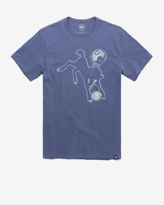 INDIANAPOLIS COLTS HISTORIC GRIT VINTAGE '47 SCRUM TEE BLEACHER BLUE