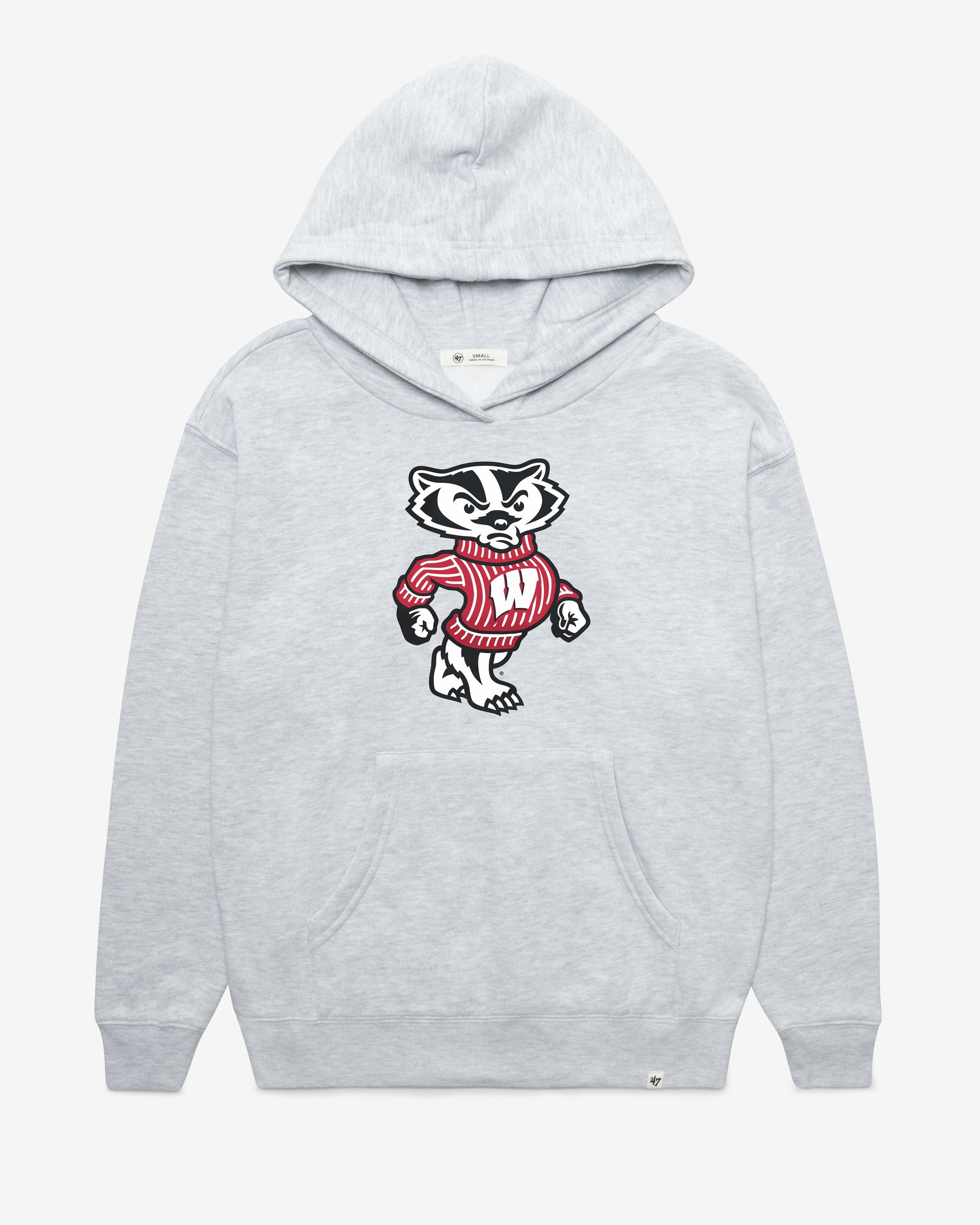 WISCONSIN BADGERS IMPRINT '47 NAOMI HOOD WOMENS RELAY GREY