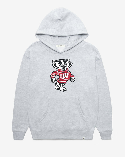 WISCONSIN BADGERS IMPRINT '47 NAOMI HOOD WOMENS RELAY GREY