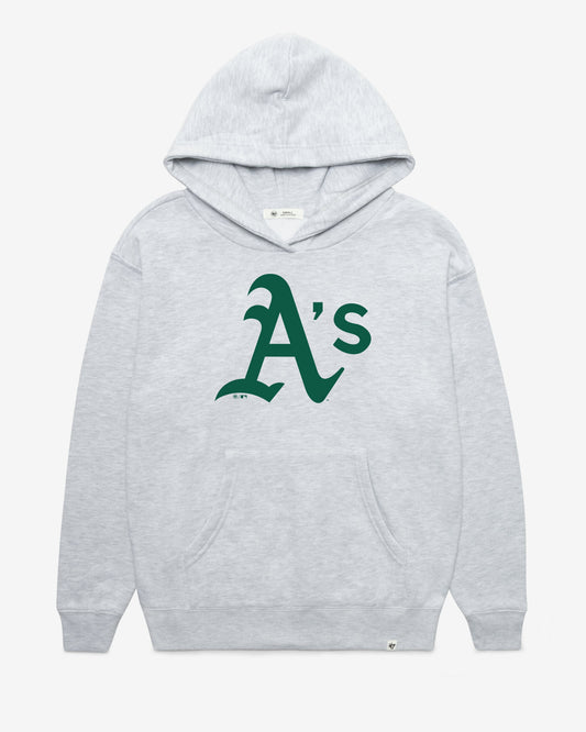 ATHLETICS BASEBALL IMPRINT '47 NAOMI HOOD WOMENS RELAY GREY