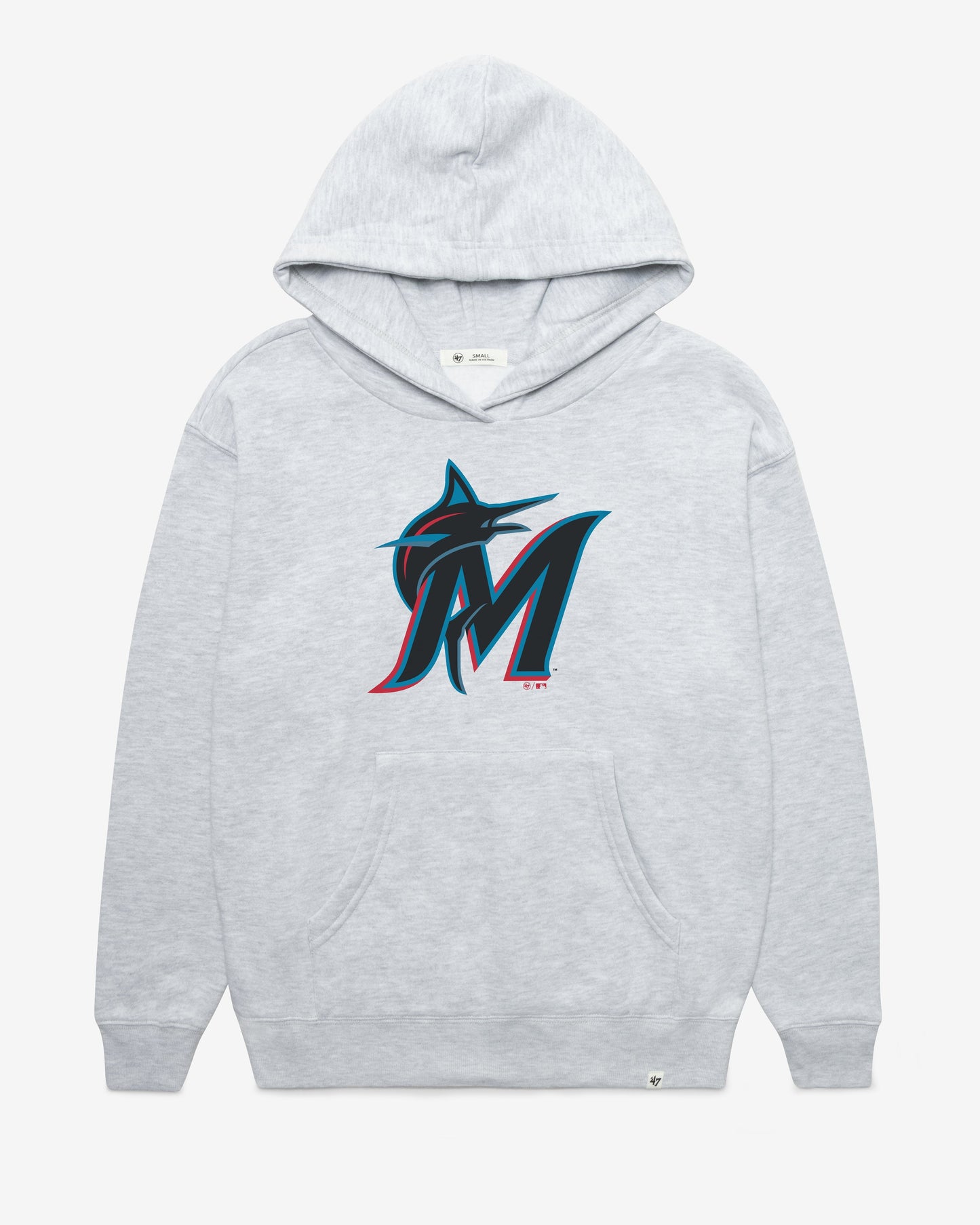 MIAMI MARLINS IMPRINT '47 NAOMI HOOD WOMENS RELAY GREY