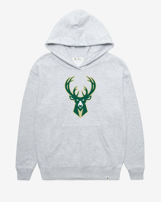 MILWAUKEE BUCKS IMPRINT '47 NAOMI HOOD WOMENS RELAY GREY