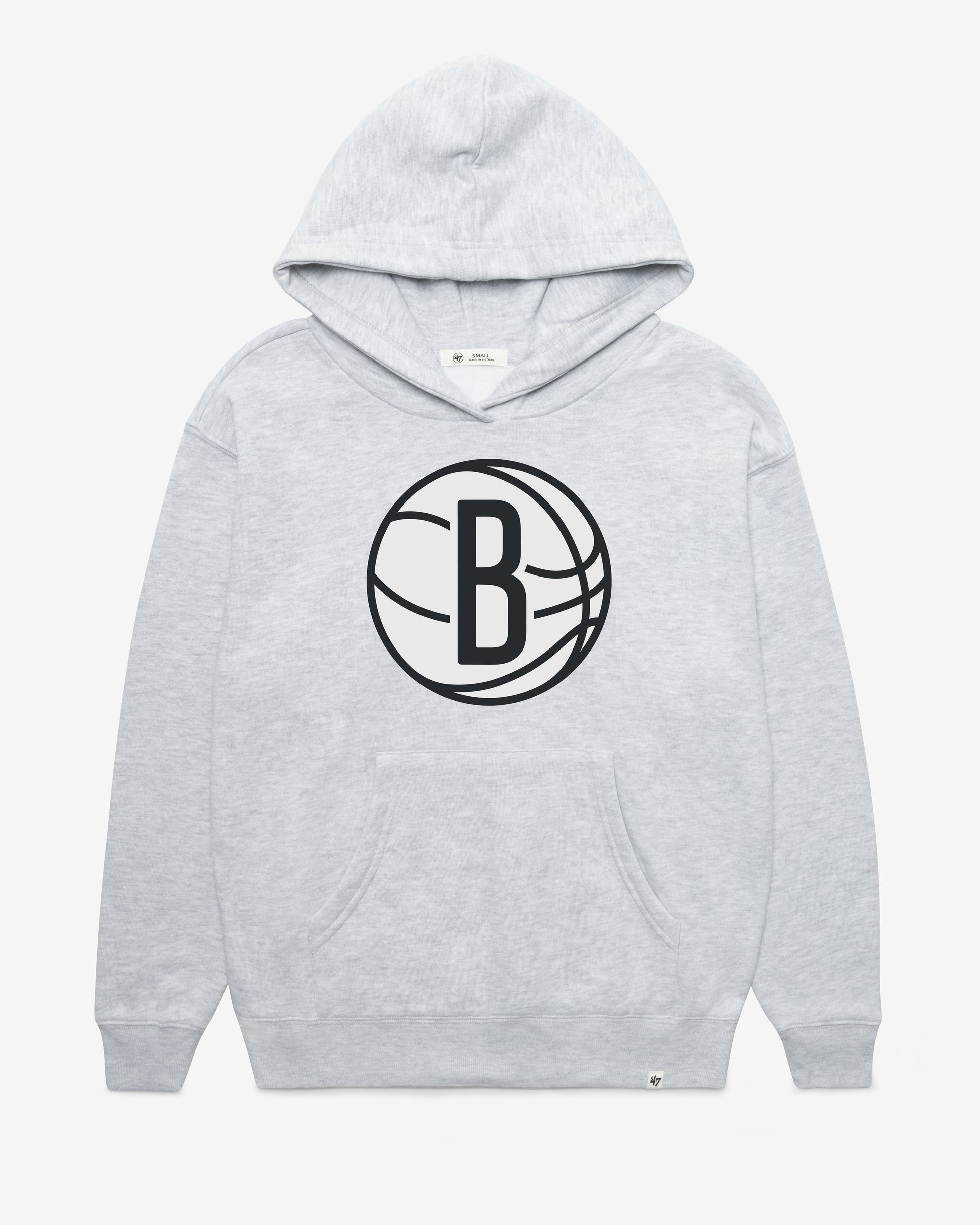BROOKLYN NETS IMPRINT '47 NAOMI HOOD WOMENS RELAY GREY