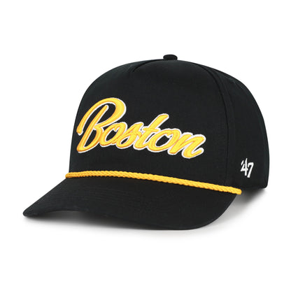 BOSTON BRUINS OVERHAND '47 HITCH BLACK