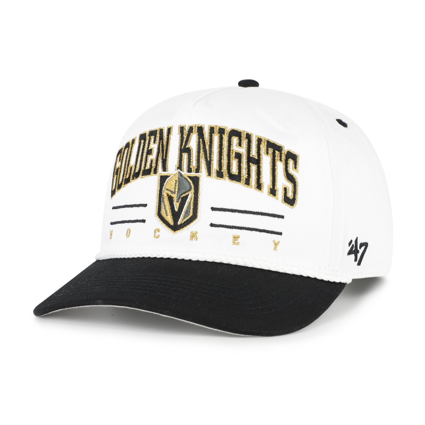 VEGAS GOLDEN KNIGHTS ROSCOE ROPE TWO TONE '47 HITCH WHITE