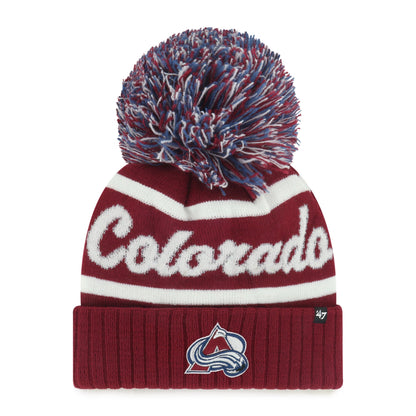 COLORADO AVALANCHE SPIRITED '47 CUFF KNIT CARDINAL