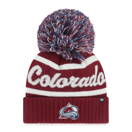 COLORADO AVALANCHE SPIRITED '47 CUFF KNIT CARDINAL