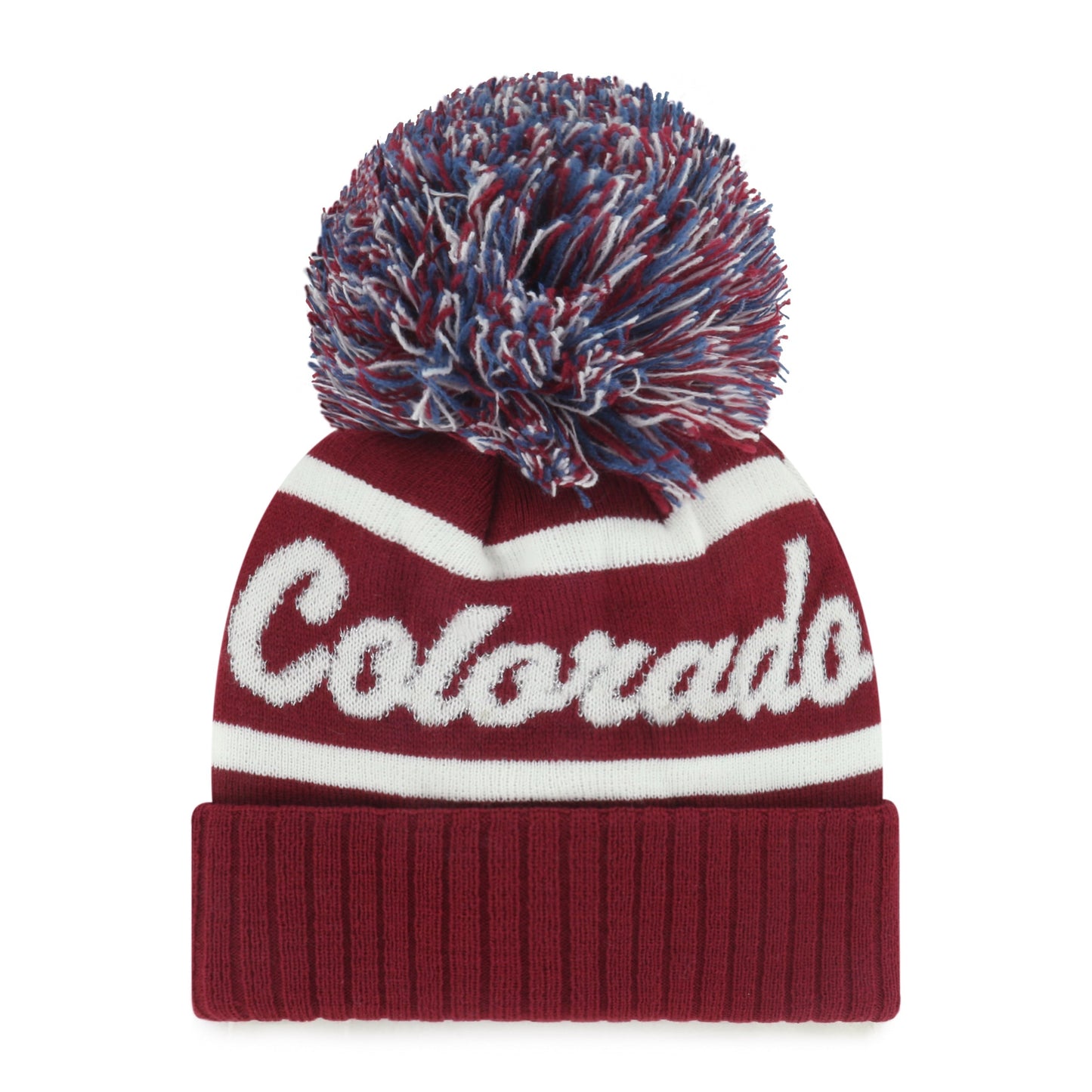 COLORADO AVALANCHE SPIRITED '47 CUFF KNIT CARDINAL