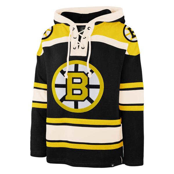 BOSTON BRUINS SUPERIOR '47 LACER HOOD JET BLACK