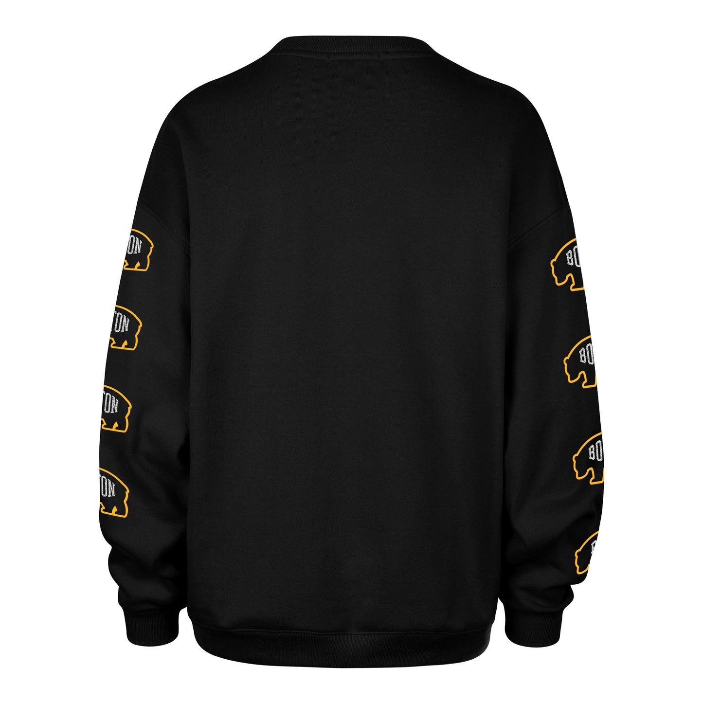 BOSTON BRUINS GO BIG '47 OVERSIZED CREW WOMENS JET BLACK