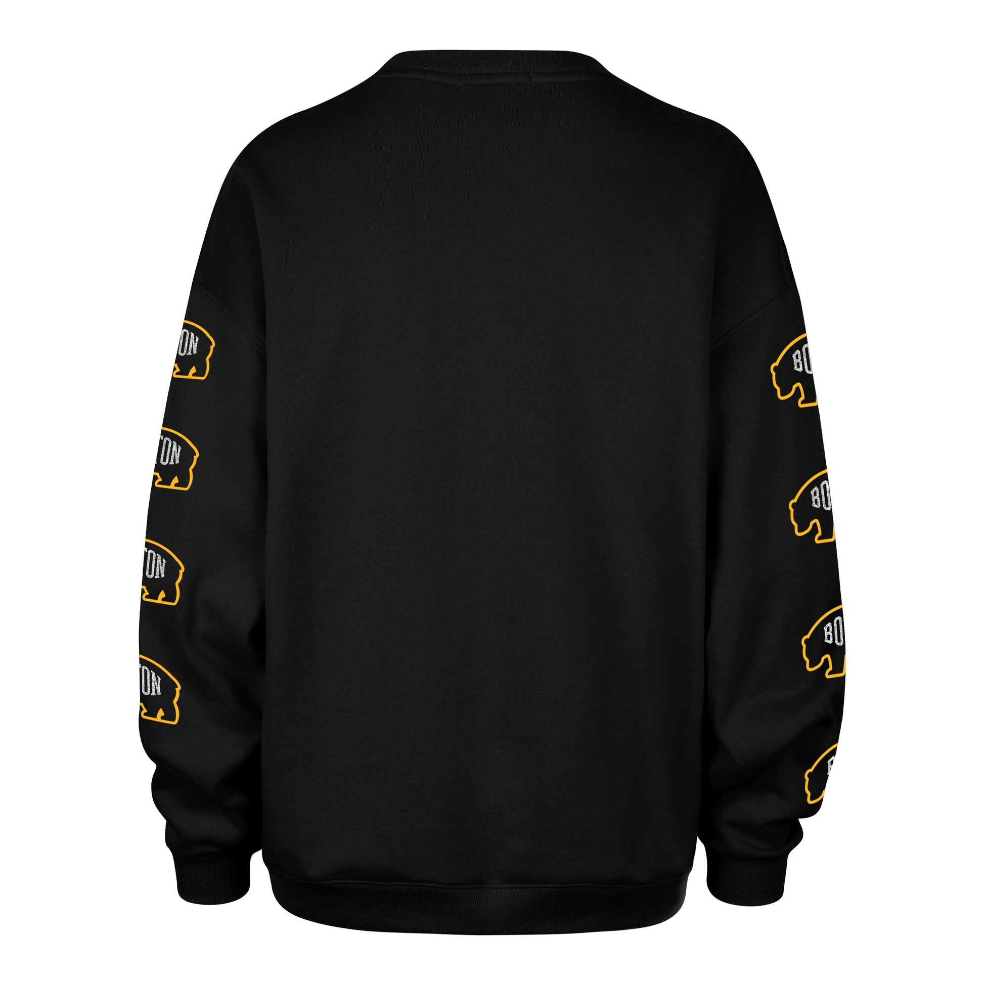 BOSTON BRUINS GO BIG '47 OVERSIZED CREW WOMENS JET BLACK